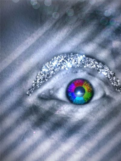 Rainbow Eye and Glitter