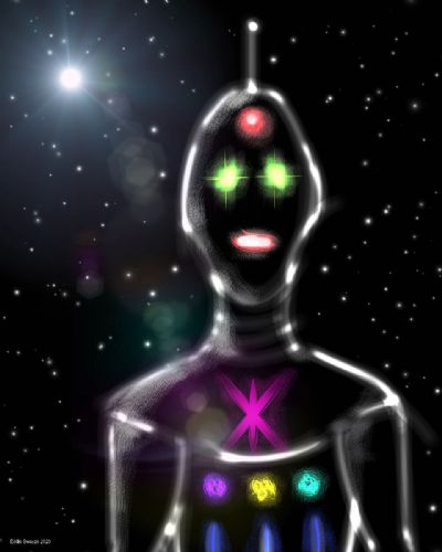 Glowing Robot