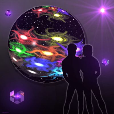 Rainbow Light Sphere