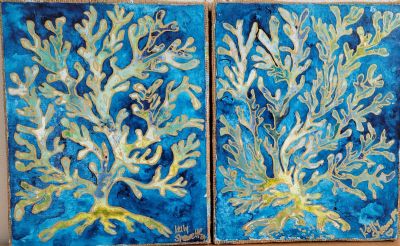 Coral Diptych