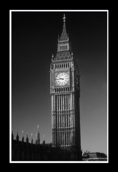 Big Ben in B & W