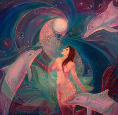 Mermaid & Dolphins